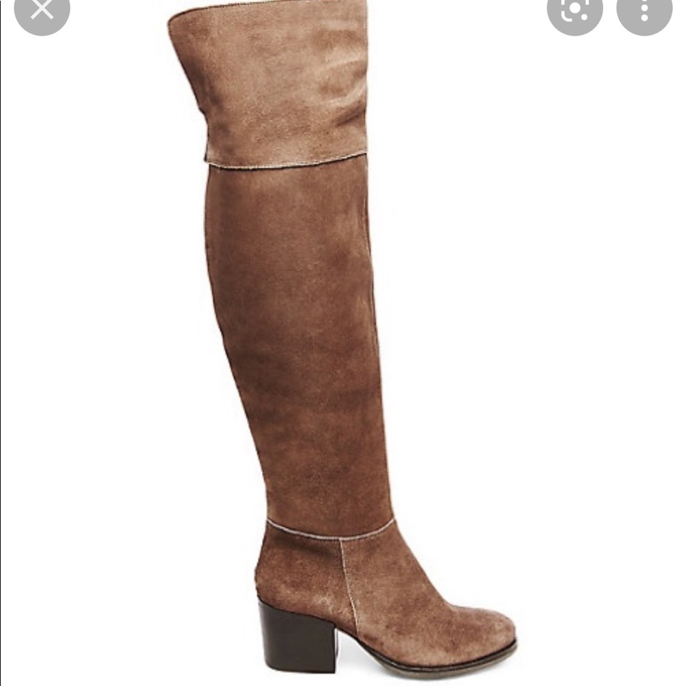 Steve Madden Knee High Brown Taupe Suede Orla Boots in size 6